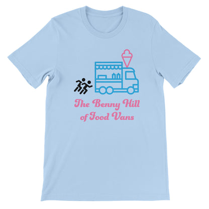 Benny Hill Ice Cream Truck Camiseta premium unisex con cuello redondo 