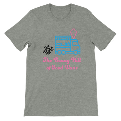 Benny Hill Ice Cream Truck Camiseta premium unisex con cuello redondo 