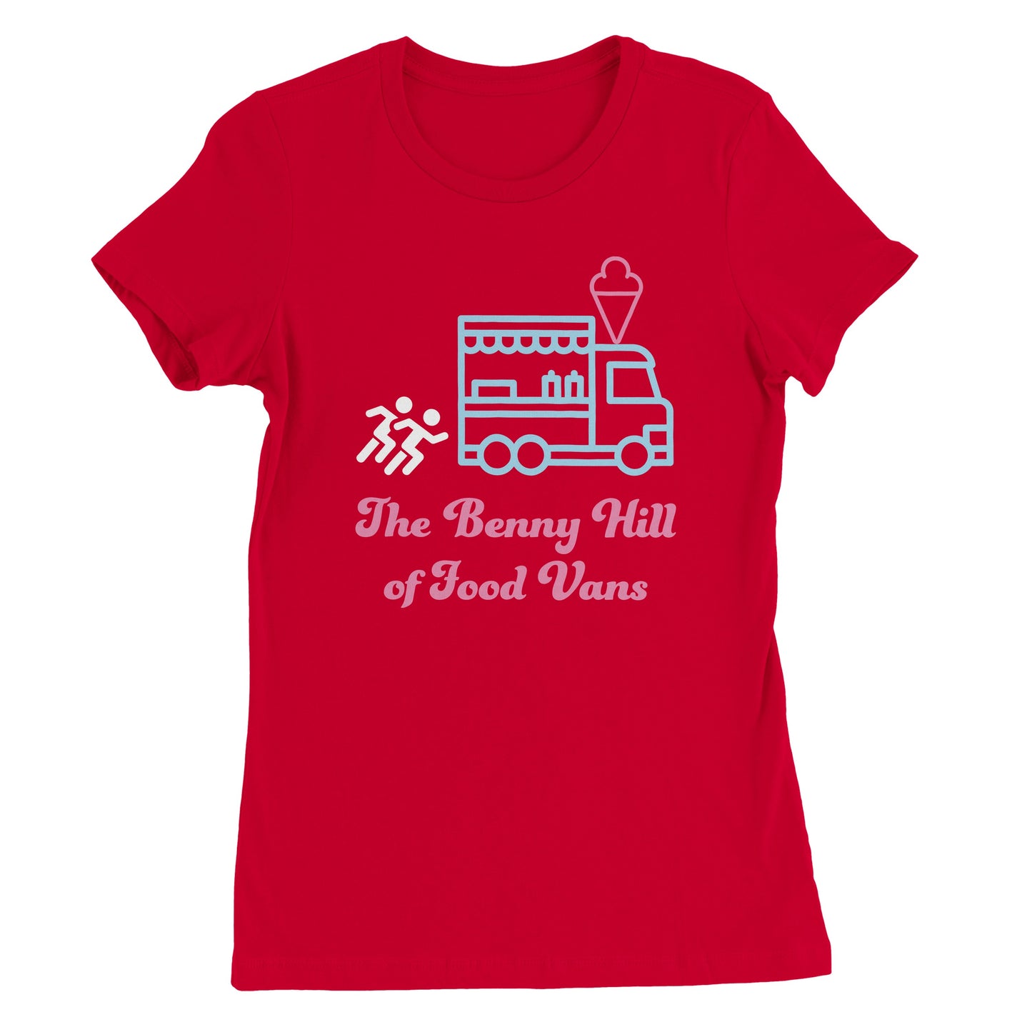 Camiseta con cuello redondo para mujer Benny Hill Ice Cream Van Premium